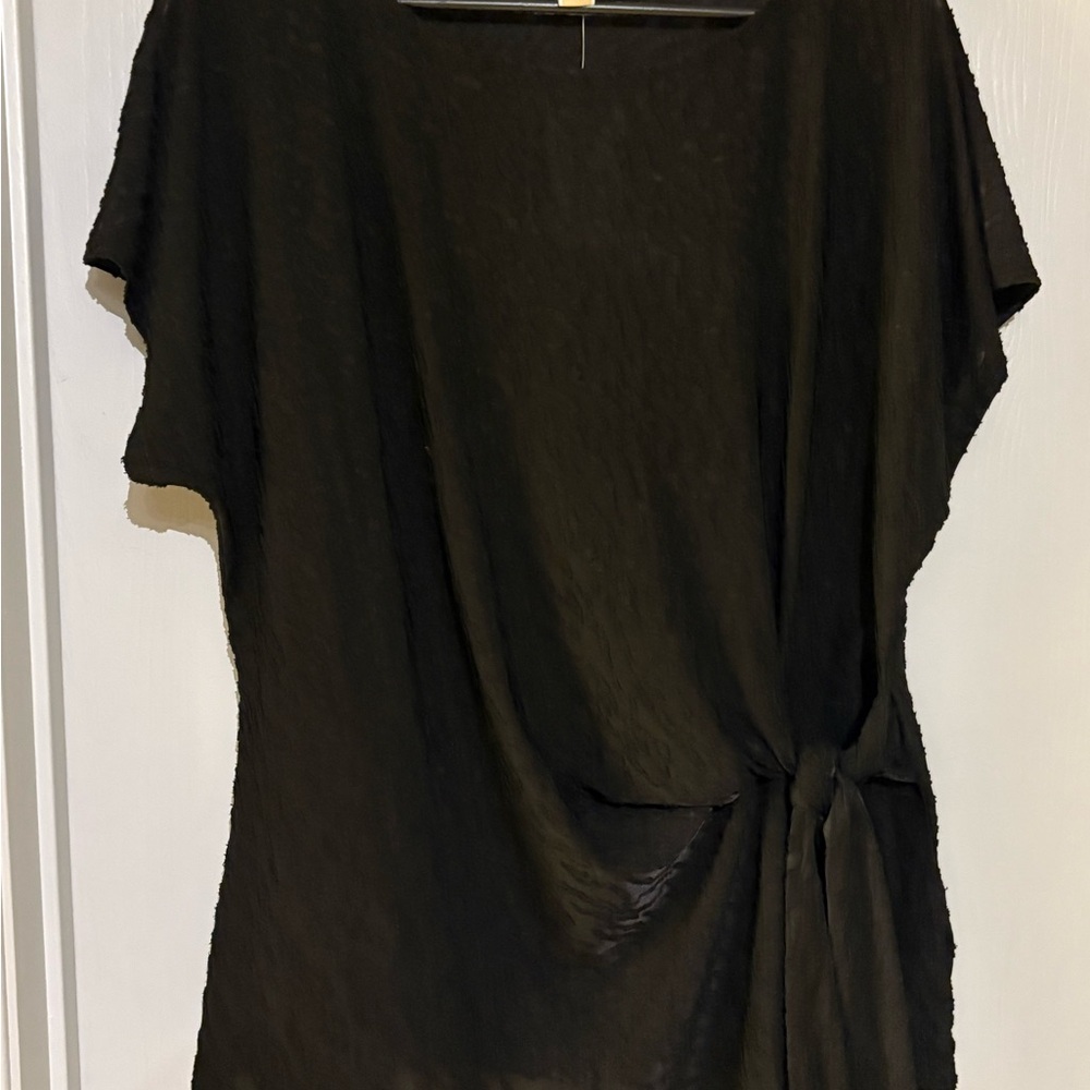 Michael Kors Black Women's Wrap Top